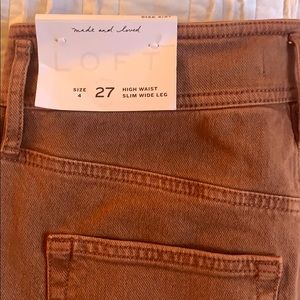 Ann Taylor LOFT high waist slim side leg jeans
